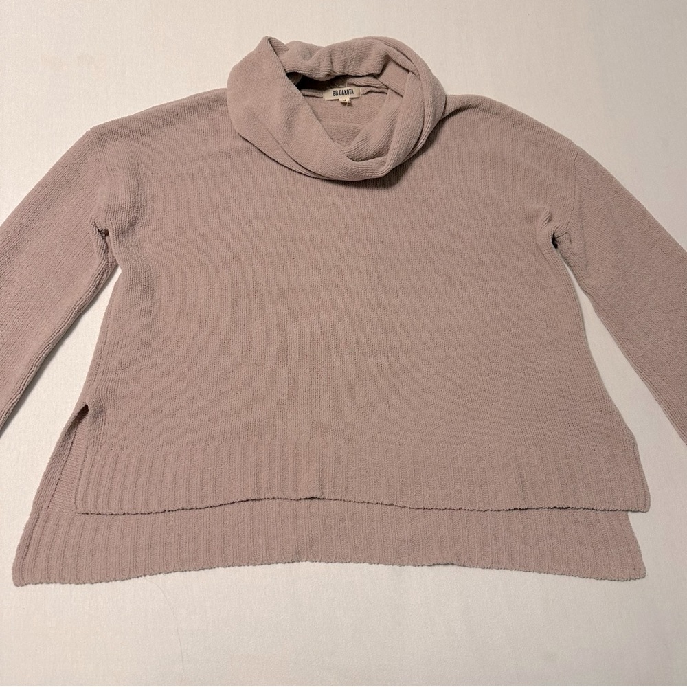 NWOT BB Dakota Marcilly Plush Chenille Slouchy Cowl Neck Sweater - Picture 12 of 15